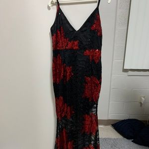 Red and Black Sequins